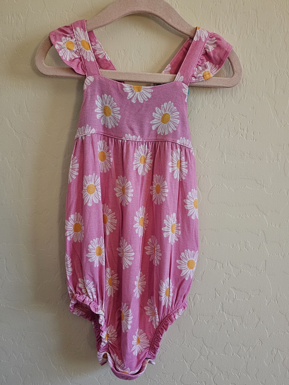 Posh Peanut Quinn Sleveless Ruffled Bubble Romper 2T